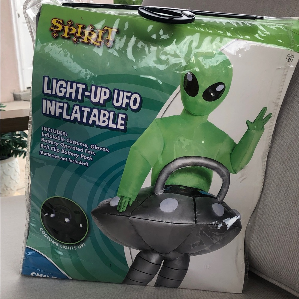 Spirit Green and Silver Light-Up UFO Costume